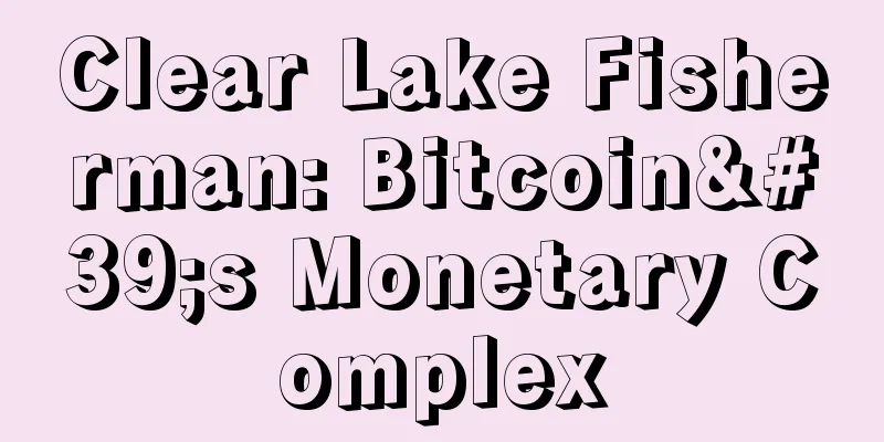 Clear Lake Fisherman: Bitcoin's Monetary Complex