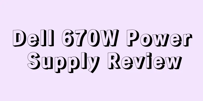 Dell 670W Power Supply Review